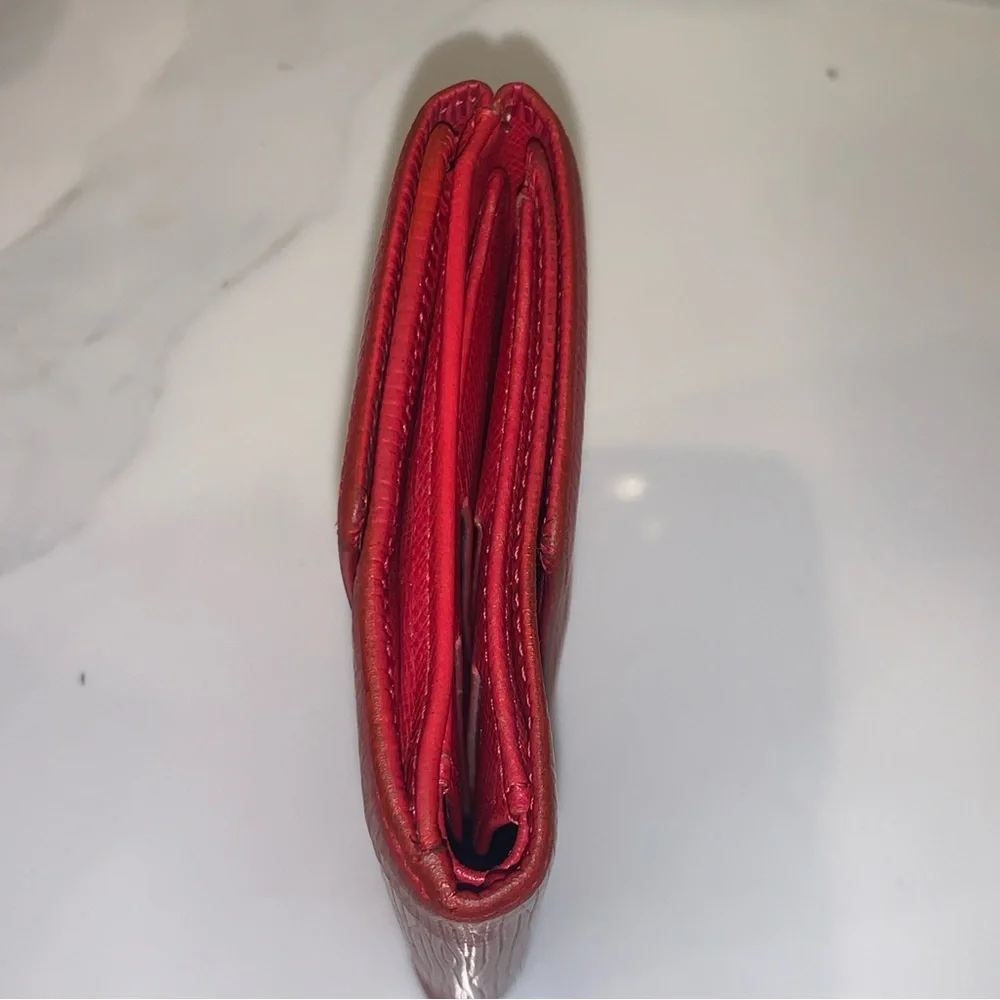 Louis Vuitton Red Epi Leather Bifold Wallet